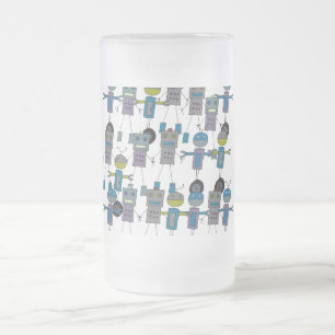 Roboter-Armee-mattierte Tasse