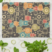 Roboter auf braun handtuch (Gefaltet)