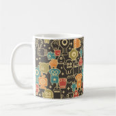 Roboter auf braun kaffeetasse (Links)