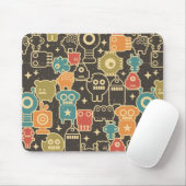 Roboter auf braun mousepad (Mit Mouse)