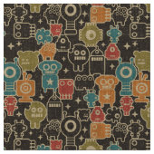 Roboter auf braun stoff (Nahaufnahme)