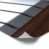 Roboter auf dem Klavier Poster (Ecke)