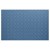 Roboter auf klassischem Blau Stoff (Yard (91,4 cm))