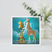 Roboter auf Safari - Mini Print (Stehend Vorderseite)