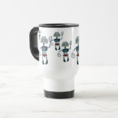 Roboter-Aufstand-Tasse Reisebecher (Vorderseite Links)