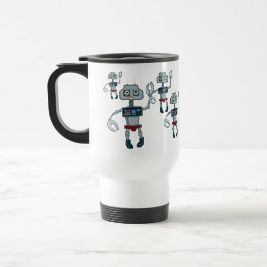 Roboter-Aufstand-Tasse Reisebecher (Links)
