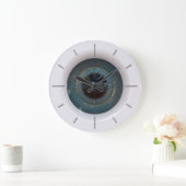 Roboter Augen 1 Wandleuchten Große Wanduhr (Zuhause)