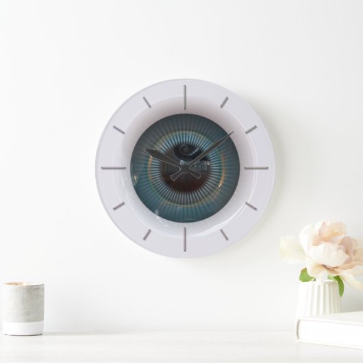 Roboter Augen 1 Wandleuchten Große Wanduhr (Zuhause)