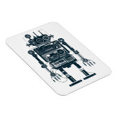 Roboter aus analogen Retro-Geräten Magnet (Rechte Seite)