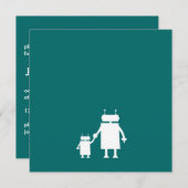 Roboter-Babyparty laden ein Einladung (Vorne/Hinten)