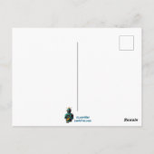 Roboter-Barkeeper in Interstellar Space Age Dive B Postkarte (Rückseite)