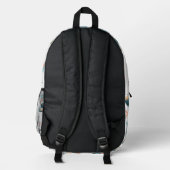 Roboter Bedruckter Rucksack (Rückseite)