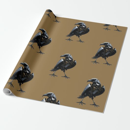 Roboter Bird Geschenkpapier (Ungerollt)