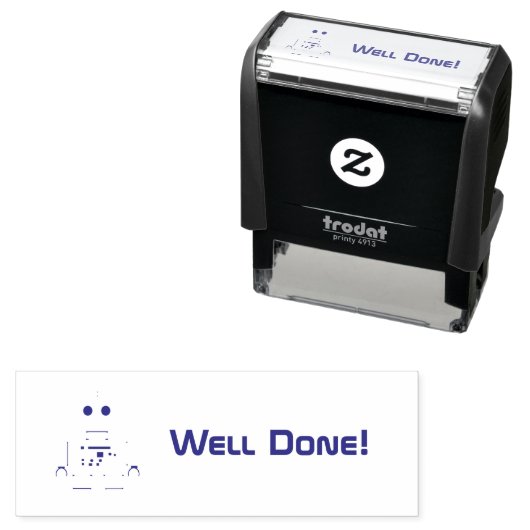 Roboter-Briefmarke Permastempel (Beispiel)