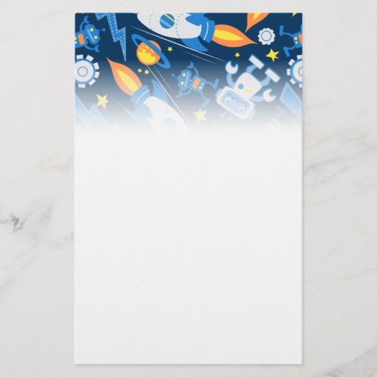 Roboter Briefpapier (Vorderseite)