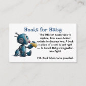 Roboter-Bücher für Baby Begleitkarte (Vorderseite)