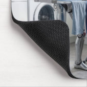 Roboter bügelt Kleidung Mousepad (Ecke)