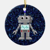 Roboter-Cartoon Keramikornament (Vorne)
