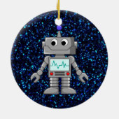 Roboter-Cartoon Keramikornament (Hinten)