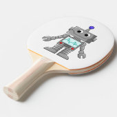 Roboter-Cartoon Tischtennis Schläger (Vorderseite)