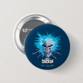 Roboter Chicken Scientist Head Graphic Button (Vorne & Hinten)