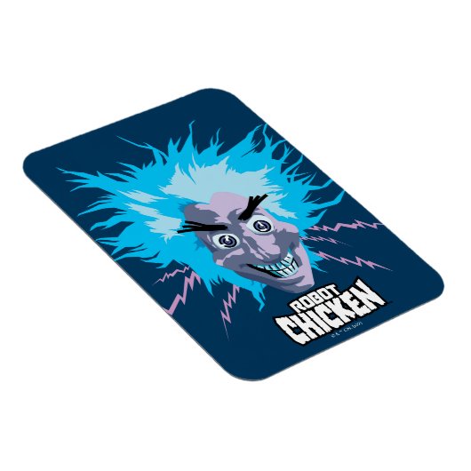 Roboter Chicken Scientist Head Graphic Magnet (Rechte Seite)