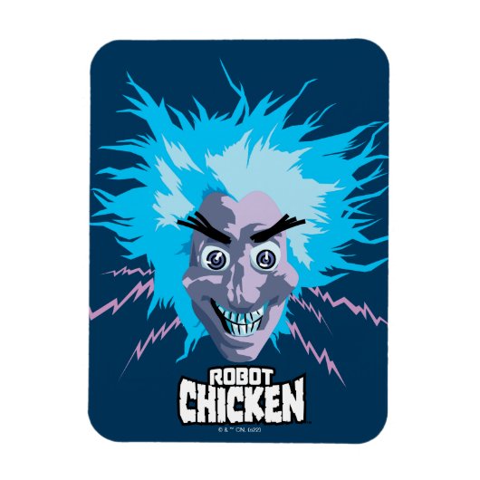 Roboter Chicken Scientist Head Graphic Magnet (Vertikal)
