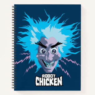 Roboter Chicken Scientist Head Graphic Notizblock