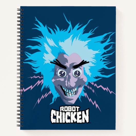 Roboter Chicken Scientist Head Graphic Notizblock (Vorderseite)