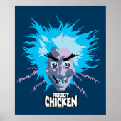 Roboter Chicken Scientist Head Graphic Poster (Vorne)