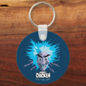 Roboter Chicken Scientist Head Graphic Schlüsselanhänger (Vorderseite)