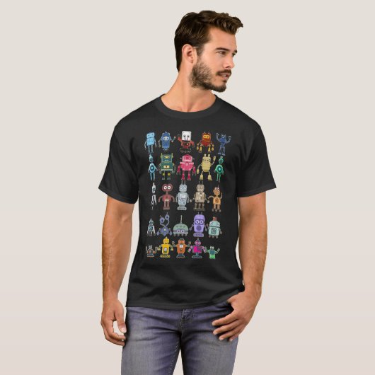 Roboter Collection Science Technology Roboter T-Shirt (Vorne ganz)