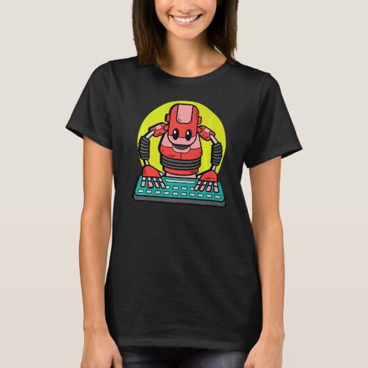 Roboter-Computeringenieur T-Shirt (Vorderseite)