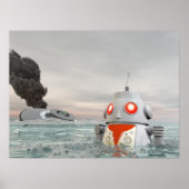 Roboter-Crash in Sea Poster (Vorne)