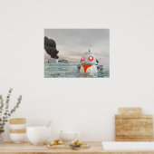 Roboter-Crash in Sea Poster (Küche)