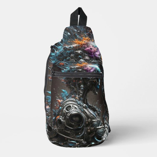 Roboter Crossbody Bag (Vorderseite)