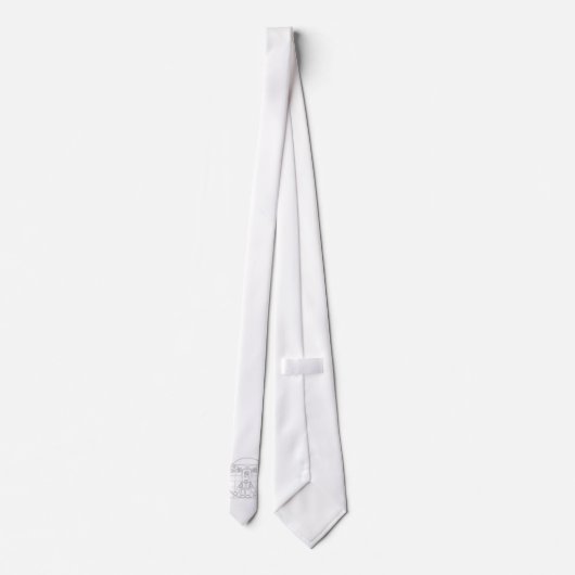 Roboter Da Vincis Vitruvian Krawatte (Rückseite)