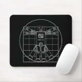 Roboter Da Vincis Vitruvian Mousepad (Mit Mouse)