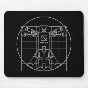 Roboter Da Vincis Vitruvian Mousepad