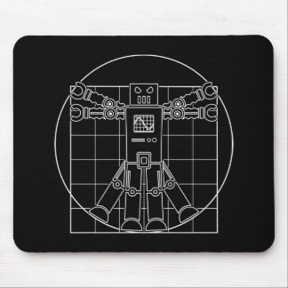 Roboter Da Vincis Vitruvian Mousepad