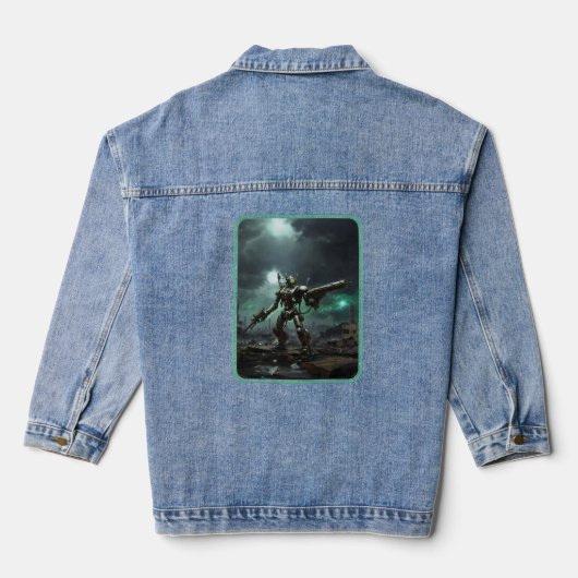Roboter der Apokalypse 2 Jeansjacke (Rückseite)