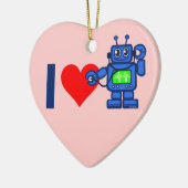 Roboter des Herzens I Keramik Ornament (Links)