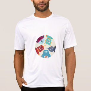 Roboter, die nach unten schauen T-Shirt