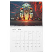 Roboter - Digitale Kunstwerke von Christine aka st Kalender (Jan 2026)