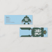 Roboter - dünn mini visitenkarte (Vorne/Hinten)