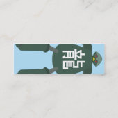 Roboter - dünn mini visitenkarte (Rückseite)