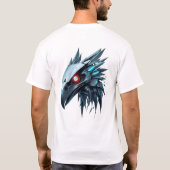 Roboter Eagle Face Art T-Shirt (Rückseite)