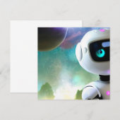 Roboter Einladung (Vorne/Hinten)