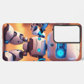 Roboter-Elegance: Premium Mobile Case Samsung Galaxy Hülle (Linke Seite)