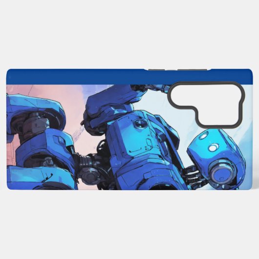 Roboter-Elegance: Premium Mobile Case Samsung Galaxy Hülle (Rückseite (Horizontal))